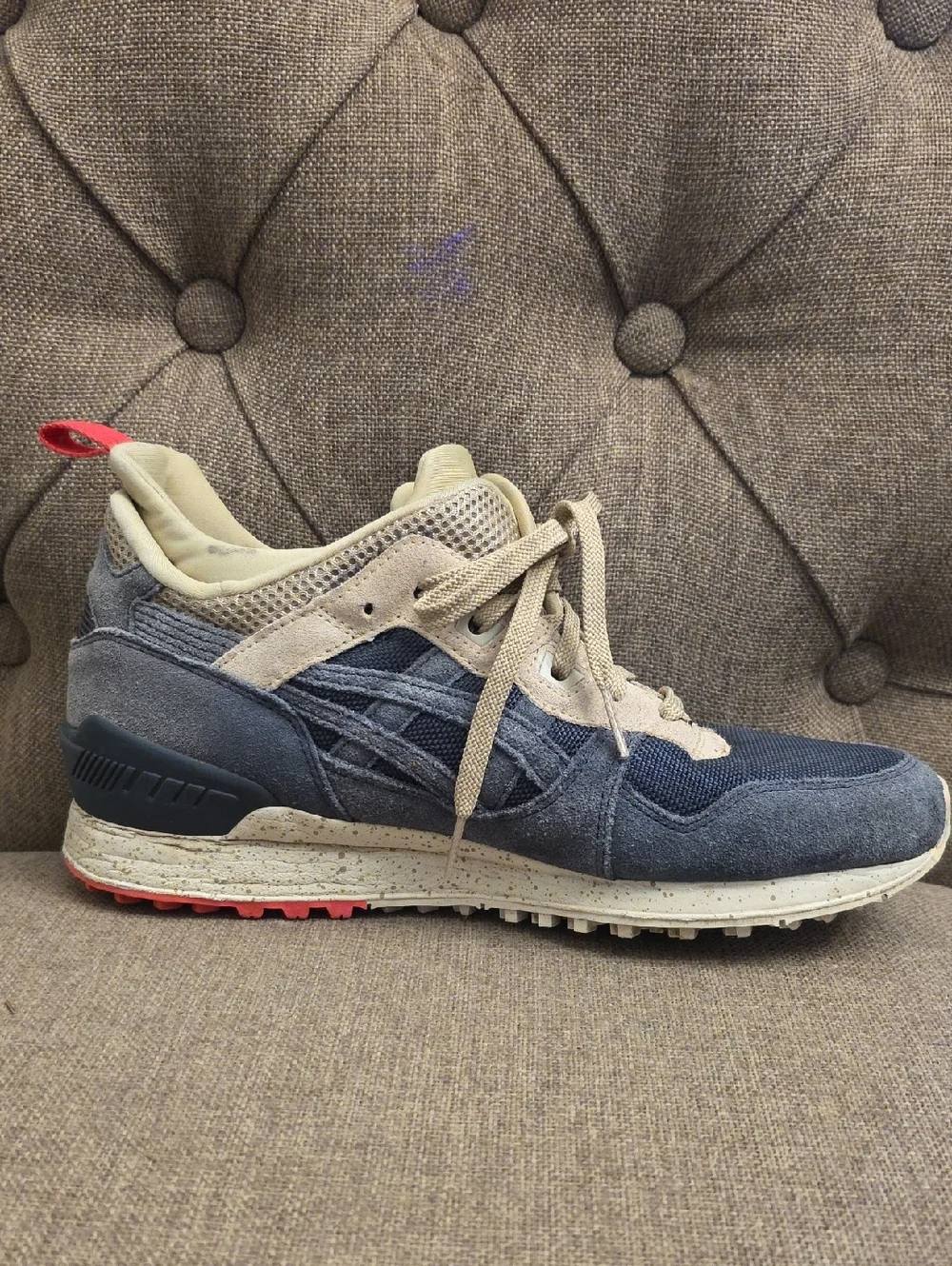 ASICS GEL-Lyte Women's Blue Suede Casual Sneaker